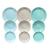Tableware Blue Green Stoneware 1 cm 37 x 23 x 30 cm 18 Pieces