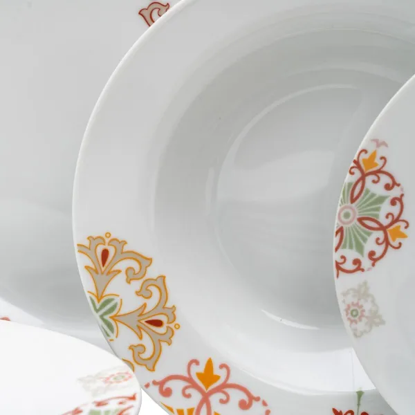 Stalo reikmenys Bordo Garstyčios Porcelianas 1 cm 37 x 23 x 30 cm 18 Dalys