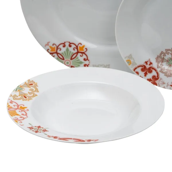 Stalo reikmenys Bordo Garstyčios Porcelianas 1 cm 37 x 23 x 30 cm 18 Dalys