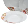 Ruokailuvälineet Burgundi Sinappi Posliini 1 cm 37 x 23 x 30 cm 18 Kappaletta