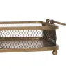 поднос для закусок Позолоченный Железо 40 x 40 x 10 cm
