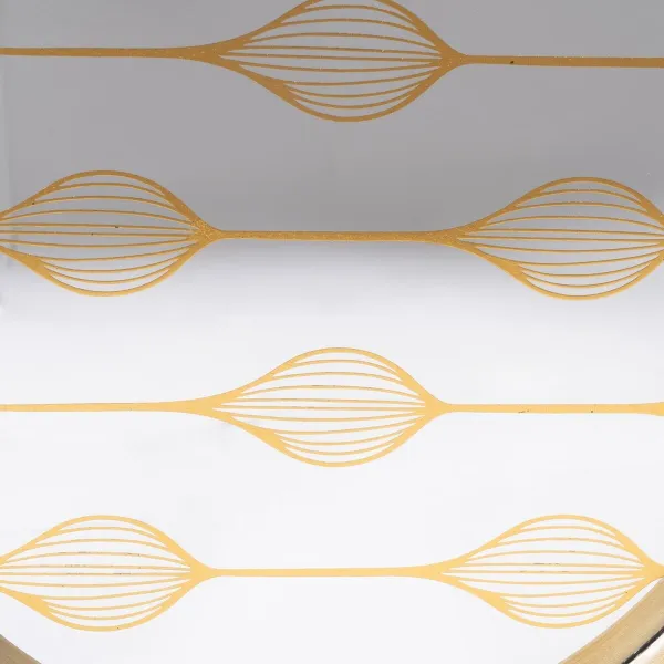 Välipalatarjotin Kullattu PVC Kristalli 42 x 42 x 4,2 cm (2 osaa)