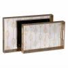 Uzkodu paplāte Bronza PVC Stikls 45 x 31 x 4,2 cm (2 gb.)