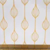 поднос для закусок Позолоченный PVC Стеклянный 45 x 31 x 4,2 cm (2 штук)