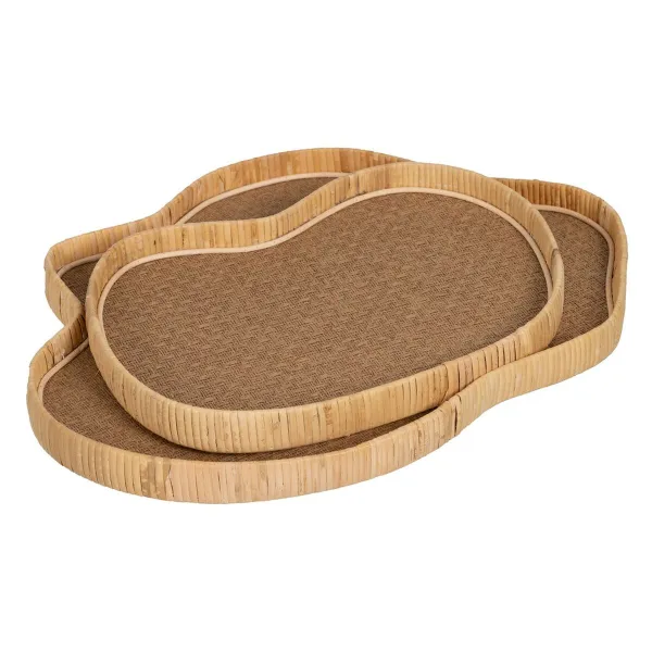 Padėklas Natūralus 46,5 x 34 x 3,5 cm (2 vnt.)