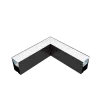 L-CORNER FOR LED PROFILES S77 SERIES BLACK SURFACE