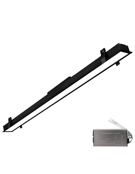 ELMARK LED PROFILE RECESSED 1500mm 50W 3000K BLACK