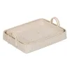 Paplāte Balts Bambuss Rotangpalma 45 x 34 x 13 cm (2 gb.)