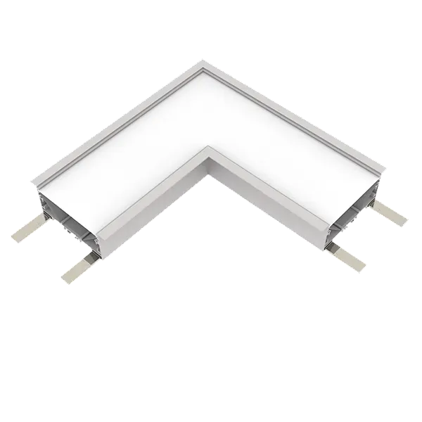 L-CONNECTOR FOR ELMARK PROFILE RECESSED 3000K WHITE