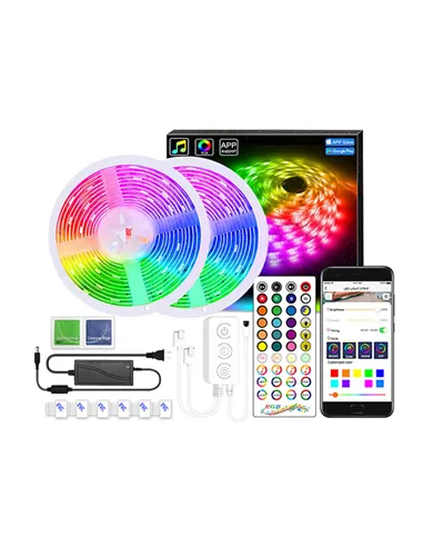 BLUETOOTH LED RGB MUSIC STRIP, SET