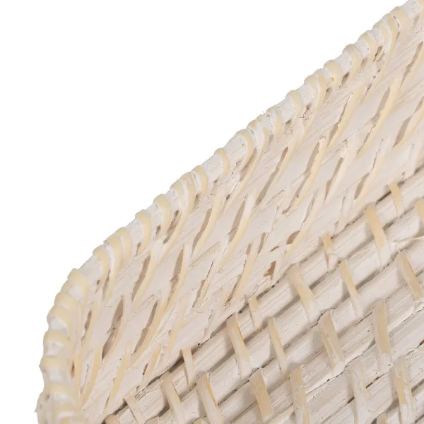 Tarjotin Valkoinen Bambu Rottinki 45 x 34 x 13 cm (2 osaa)
