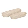 Padėklas Balta Bambukas Rotangas 44 x 17 x 7 cm (2 vnt.)