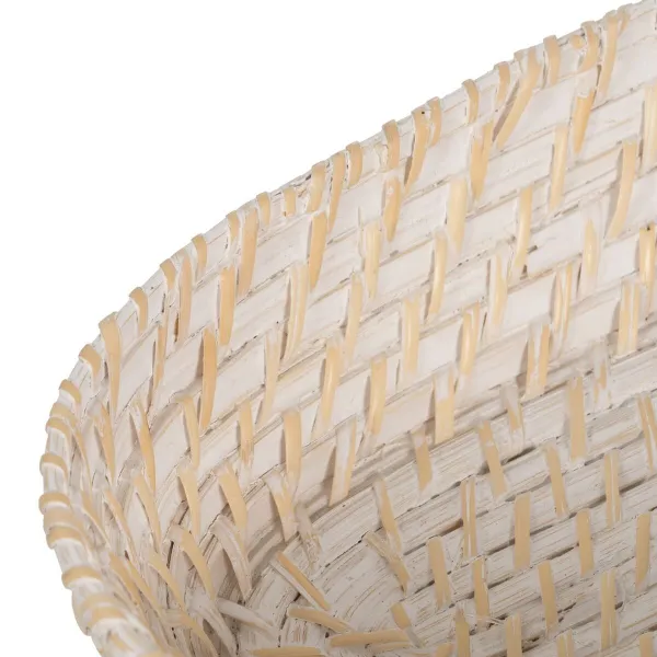 Paplāte Balts Bambuss Rotangpalma 44 x 17 x 7 cm (2 gb.)