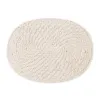 Galda paliktnis Balts Bambuss Rotangpalma 40 x 30 x 0,5 cm