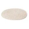 Подставка под горячее Белый Бамбук ротанг 40 x 30 x 0,5 cm