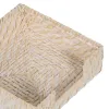 Salvešu Turētājs Balts Bambuss Rotangpalma 18 x 18 x 6 cm