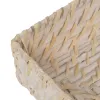 Servetėlės laikiklis Balta Bambukas Rotangas 18 x 18 x 6 cm