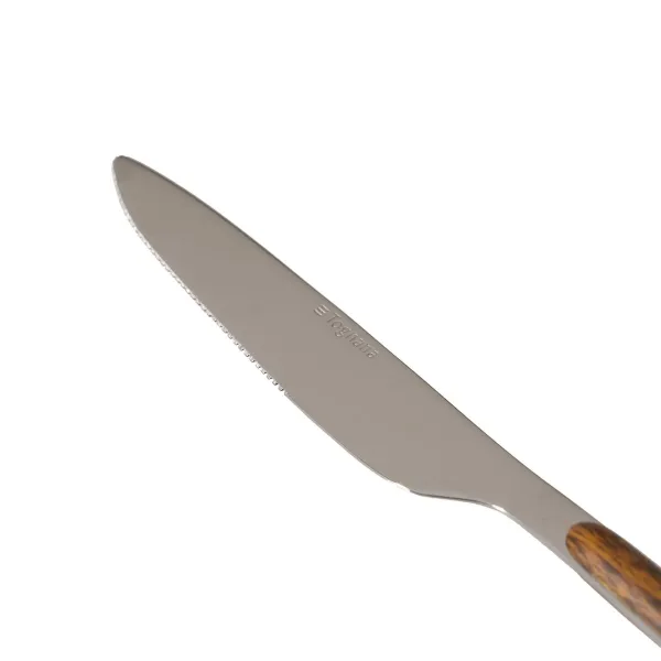 Ruokailuvälineet Ruskea Hopeinen Ruostumaton teräs ABS 19 x 8 x 27 cm 24 Kappaletta