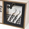 Box for Infusions Multicolour Wood Cloth Iron Polyresin MDF Wood 40 x 11 x 15 cm