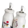 Eļļas un etiķa komplekts BERRIES Balts Sarkans Zaļš Koks Keramika 210 ml 21 x 8,5 x 18 cm 4 Daudzums