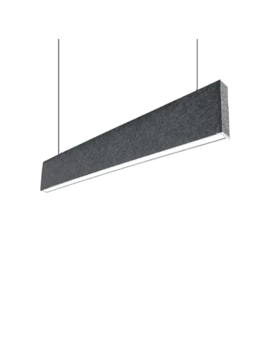 ACOUSTIC LED PROFILE HANGING S36 20W 4000K BLACK