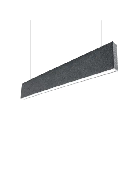 ACOUSTIC LED PROFILE HANGING S36 20W 4000K BLACK