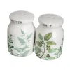 Eļļas un etiķa komplekts GREENS Balts Zaļš Koks Keramika 210 ml 21 x 8,5 x 18 cm 4 Daudzums