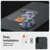 Spigen Optik Pro GLAS.TR EZ Fit Camera Protector 2-Pack - Lens Protector for iPhone 17 / 16 / 16 Plus (2 pcs) (Black)