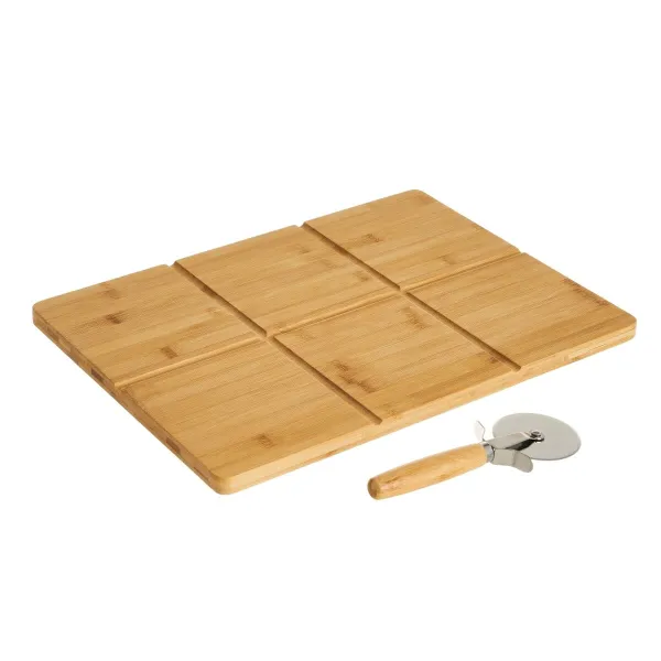 Pizzaleikkuri Luonnollinen Bambu 40 x 30 x 1,5 cm