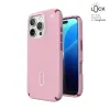 Speck Presidio2 Pro ClickLock & MagSafe - iPhone 16 Pro Case (Wednesday Pink / Boysenberry Purple / White)