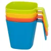 Set of Mugs Aktive Multicolour 390 ml Picnic 24 Units 4 Pieces