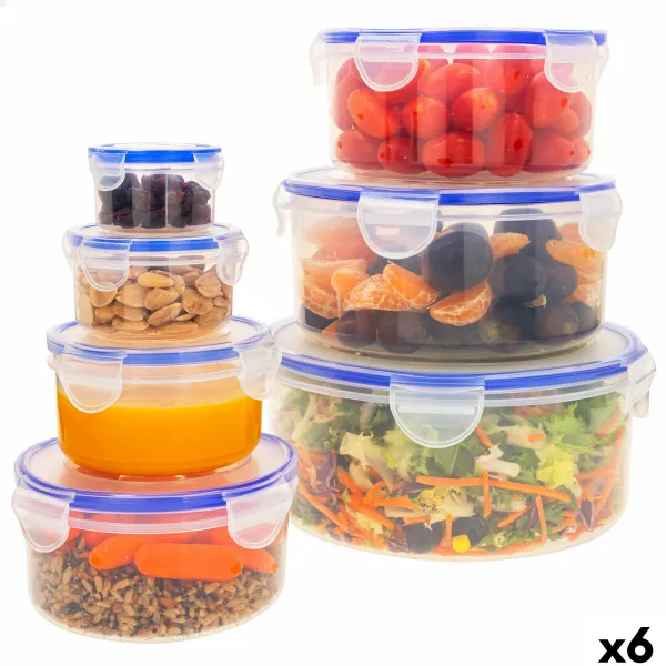 Stacionarių hermetiškai uždarytų virtuvinių konteinerių rinkinys Max Home 23 x 11 x 23 cm 6 vnt.