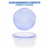 Set of Stackable Hermetically-sealed Kitchen Containers Max Home 23 x 11 x 23 cm 6 Units