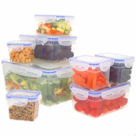 Stacionarių hermetiškai uždarytų virtuvinių konteinerių rinkinys Max Home 27 x 12 x 20 cm 6 vnt.