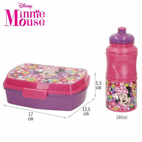 Судок Minnie Mouse 380 ml 17 x 5,5 x 13,5 cm бутылка (6 штук)