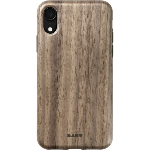Laut PINNACLE - Case for iPhone XR with natural wood (Walnut)