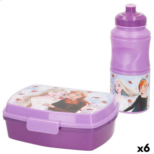 Priešpiečių dėžutė su priedais Frozen 380 ml 17 x 5,5 x 13,5 cm (6 vnt.)