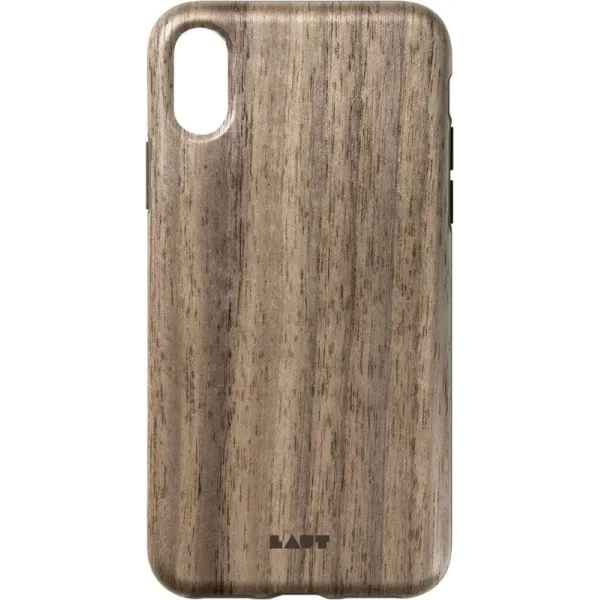 Laut PINNACLE - Case for iPhone XR with natural wood (Walnut)