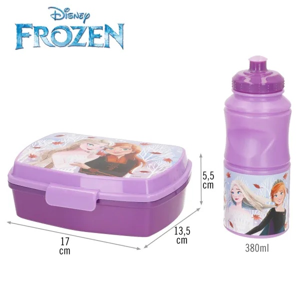 Priešpiečių dėžutė su priedais Frozen 380 ml 17 x 5,5 x 13,5 cm (6 vnt.)