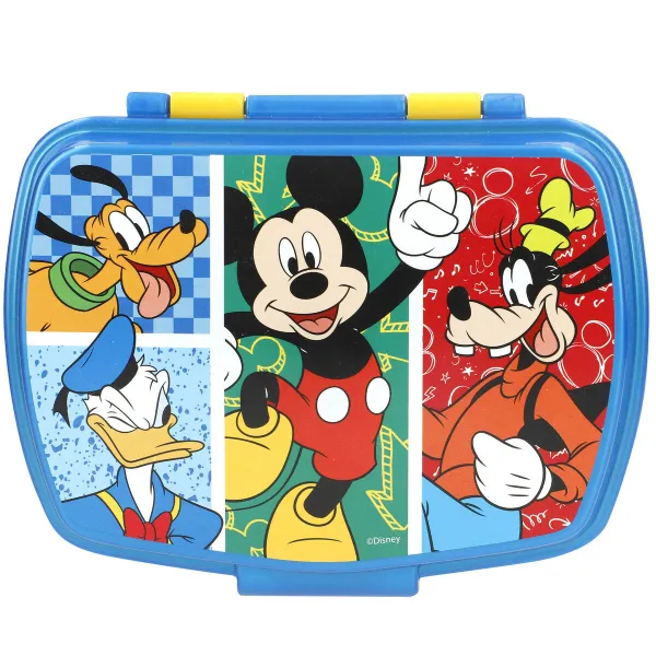 Priešpiečių dėžutė su priedais Mickey Mouse Plastmasinis 380 ml 17 x 5,5 x 13,5 cm (6 vnt.)