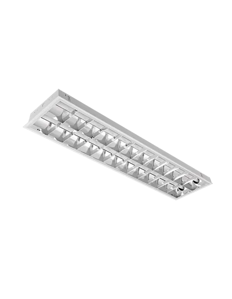 LIGHTING FIXTURE LENA-V WITH LED TUBE(1200MM) 2X18W 6200K RECESSED MOUNTING 1195/295 TYPE V