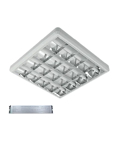 LIGHTING FIXTURE LENA-V WITH LED TUBE(600MM) 4X9W 6200K SURFACE MOUNT 600/600 TYPE V