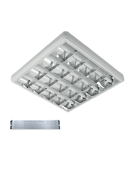 LIGHTING FIXTURE LENA-V WITH LED TUBE(600MM) 4X9W 6200K SURFACE MOUNT 600/600 TYPE V