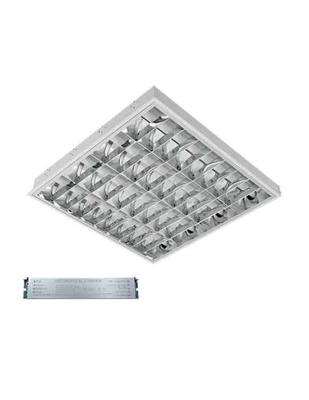 LENA-V WITH LED (600MM) 4X9W 6400K RECESSED MOUNTING 595X595mm WITH BLOCK