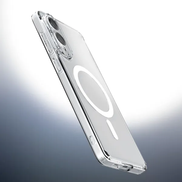 Spigen Ultra Hybrid Mag MagSafe - Case for Samsung Galaxy S25 Edge (Clear / White)
