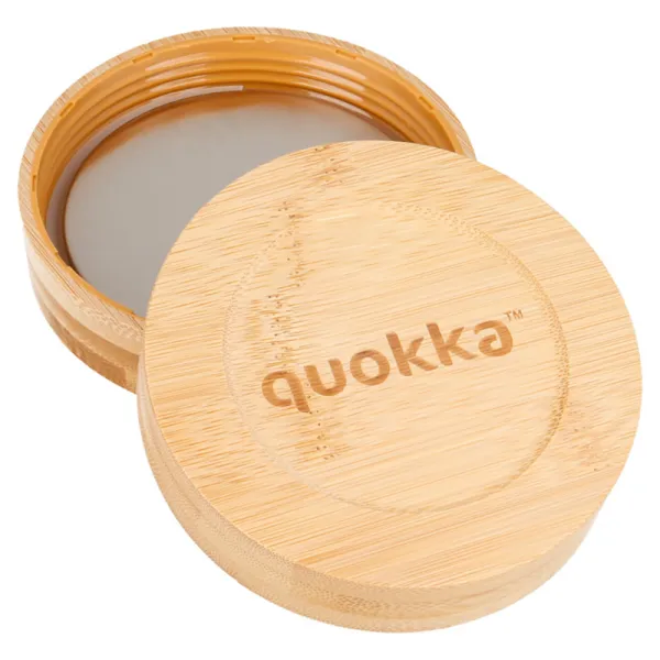 Quokka Deli Food Jar - Glass Food Container / Lunchbox 820 ml (Dark Flowers)