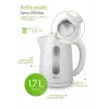 Tējkanna Adler CR 1254W Balts Plastmasa 2200 W 1,7 L