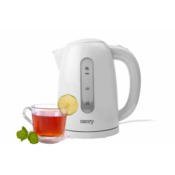 Tējkanna Adler CR 1254W Balts Plastmasa 2200 W 1,7 L