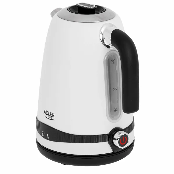 Vedenkeitin Adler Valkoinen Ruostumaton teräs 2200 W 1,7 L