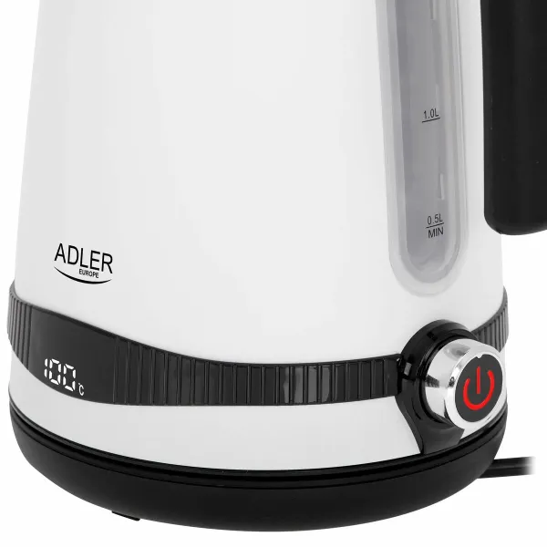 Vedenkeitin Adler Valkoinen Ruostumaton teräs 2200 W 1,7 L